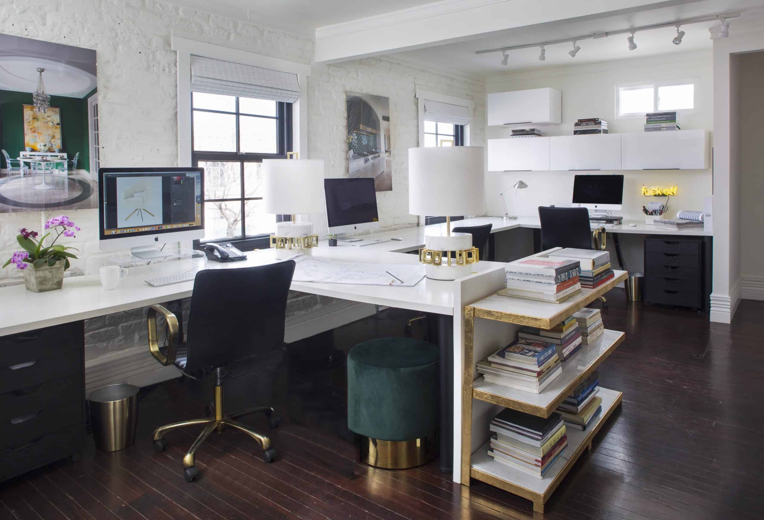 Perfect collaborative office work space by Colorado interior designer