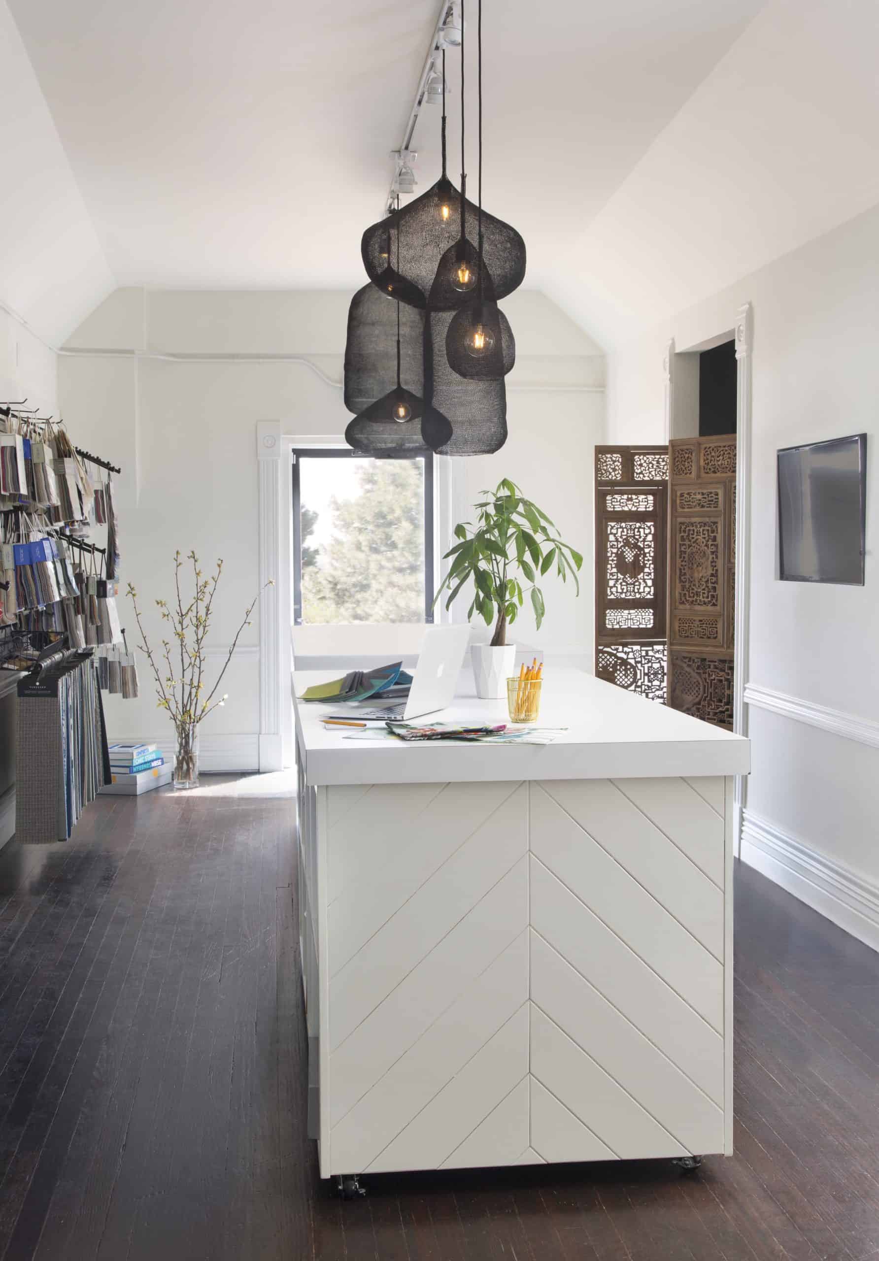 Best Denver interior designer work room and library