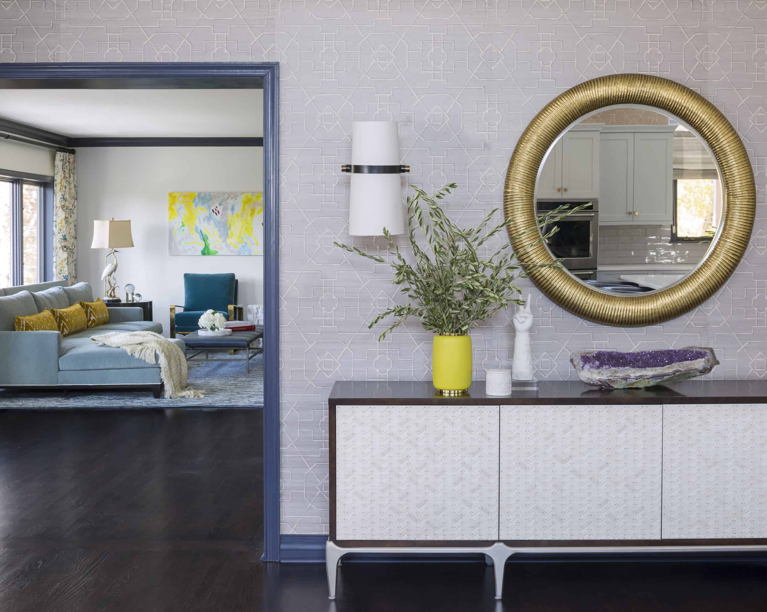 Extraordinary console cabinet and furnishings in home refresh