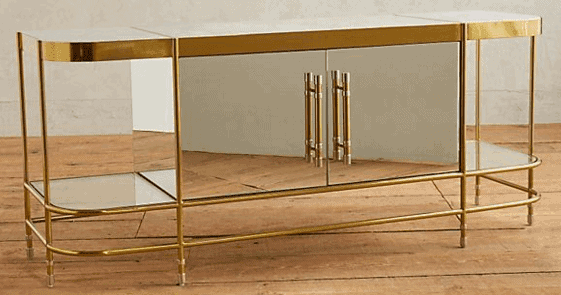 Anthropologie Brass Console