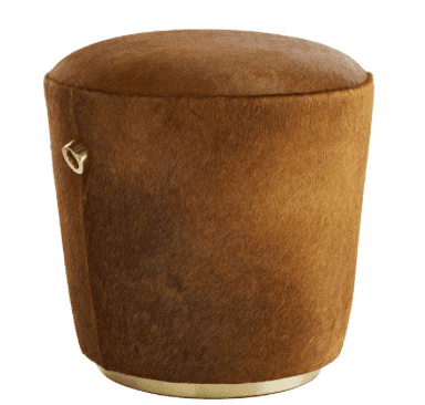 Hair on Hide Ottoman