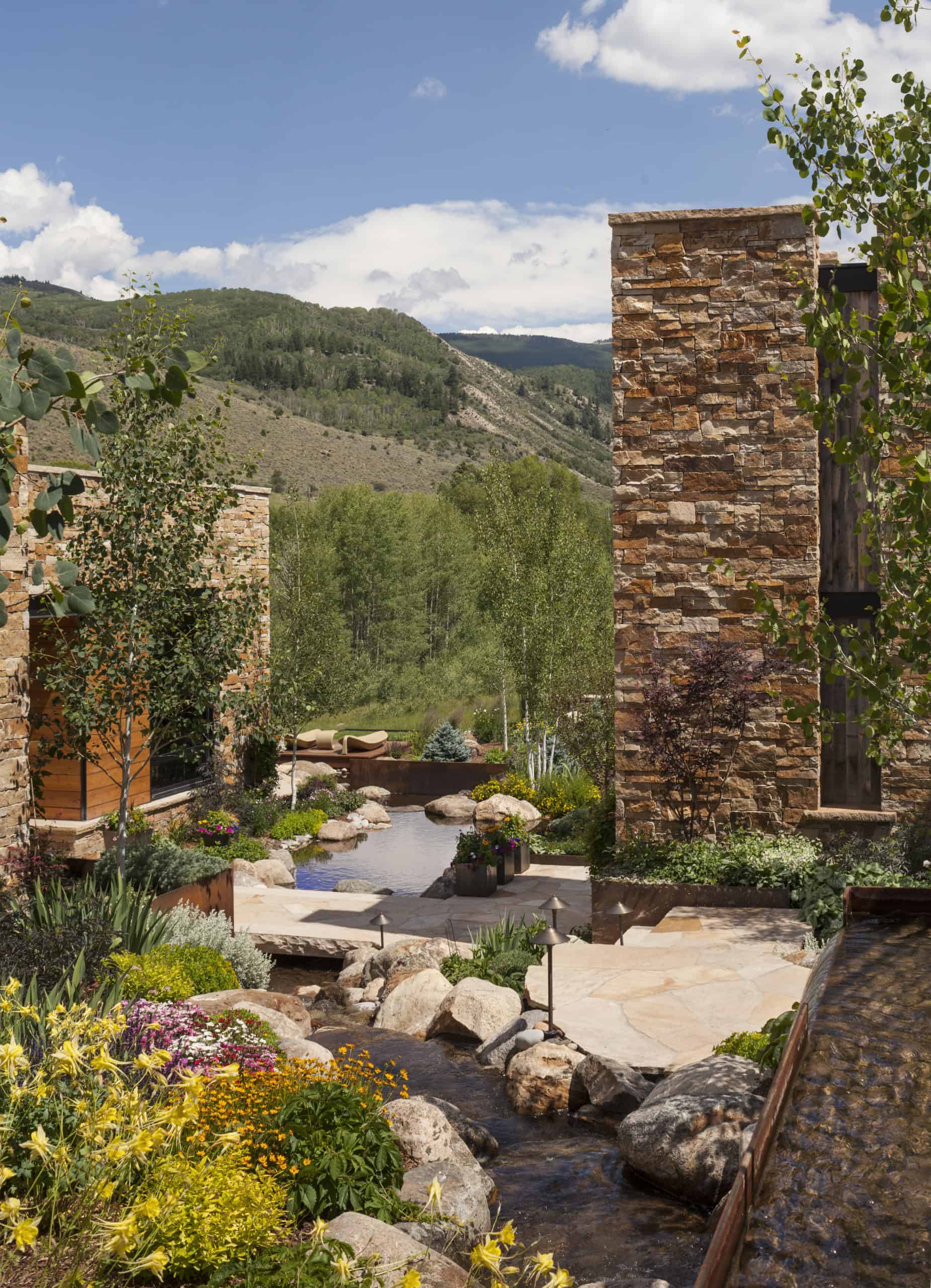 Colorado mountain ranch landscape design
