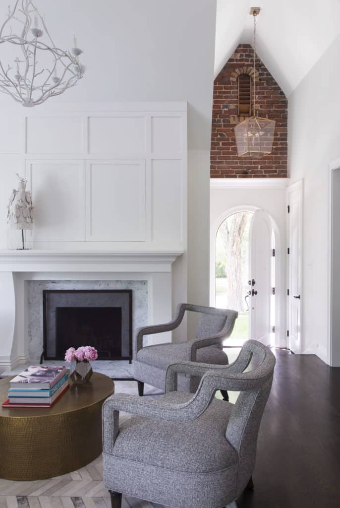 Gorgeous Great Room interior remodel with White Walls