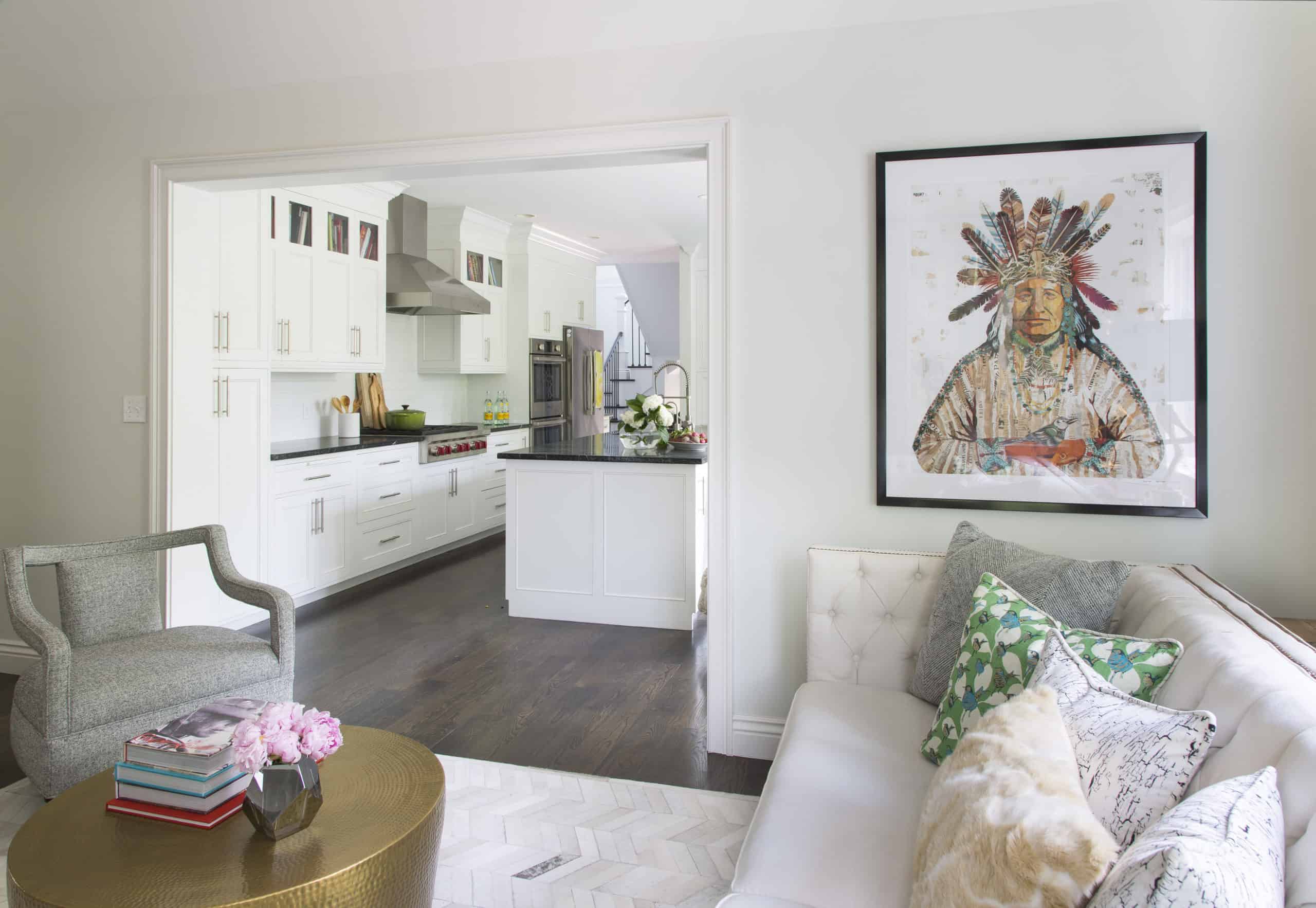 Renovated home in Denver Colorado with white kitchen