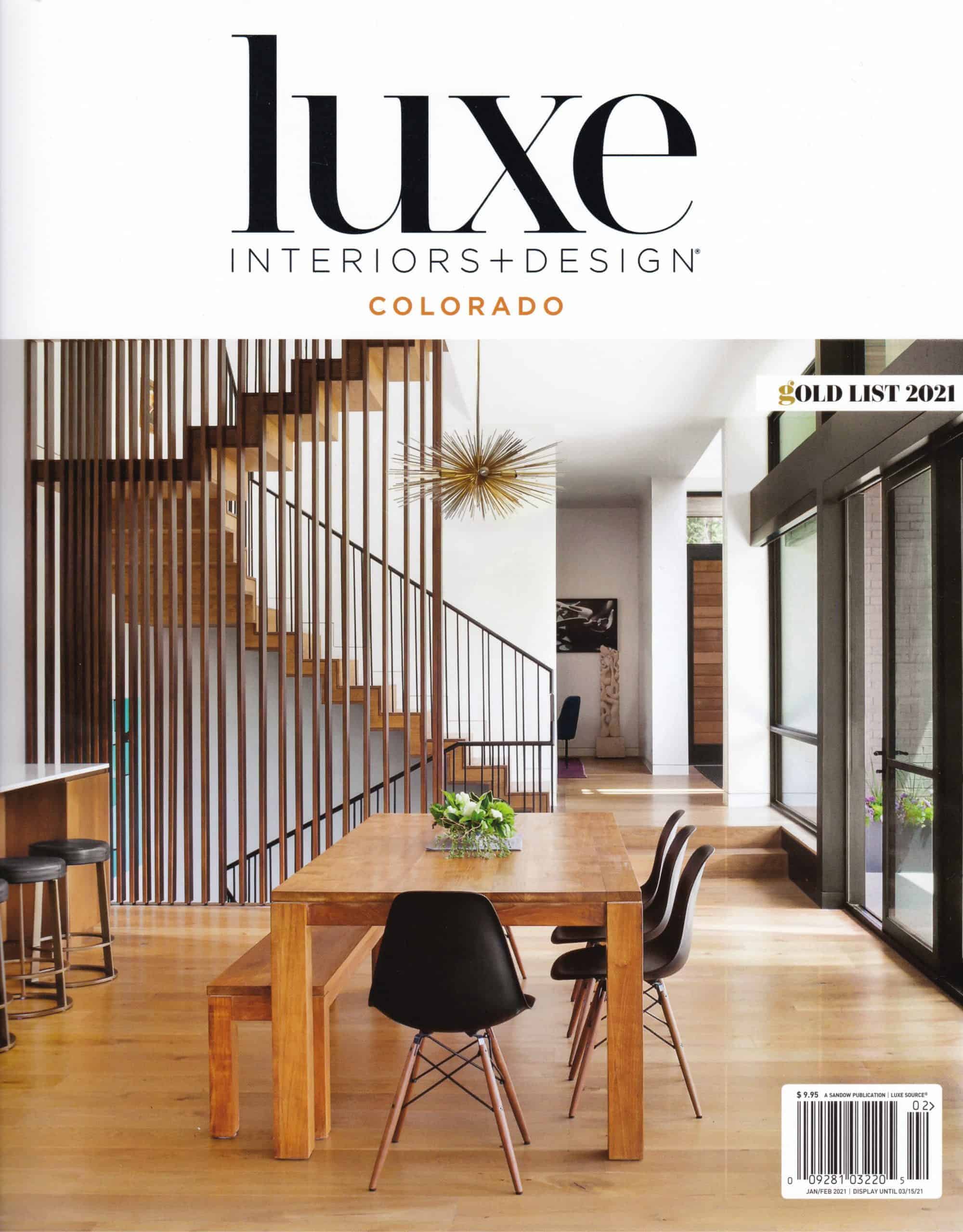 Luxe Interiors + Design 2021 Gold List Issue Cover