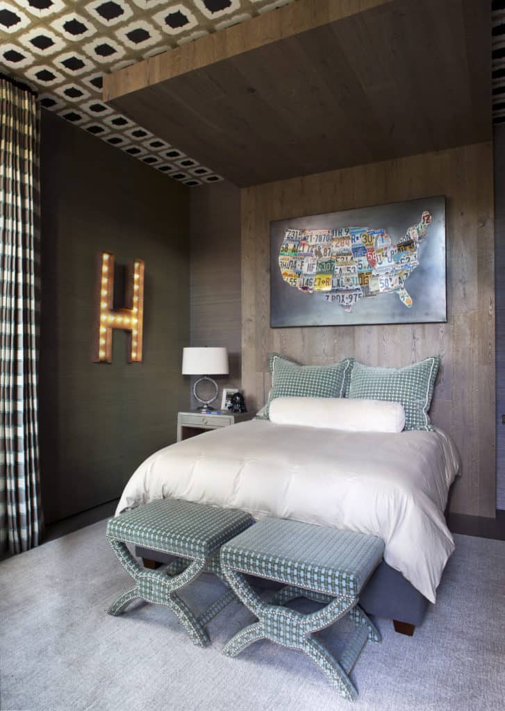 Rustic Mountain Home Interiors guest bedroom design