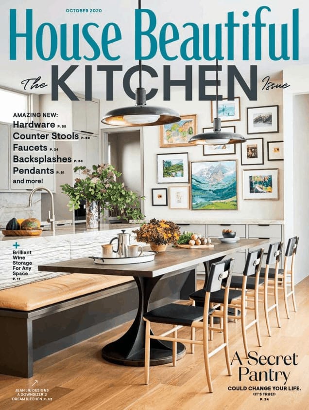 House Beautiful October 2020 issue cover