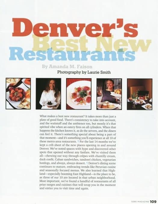 5280 Denvers Best New Restaurants Article