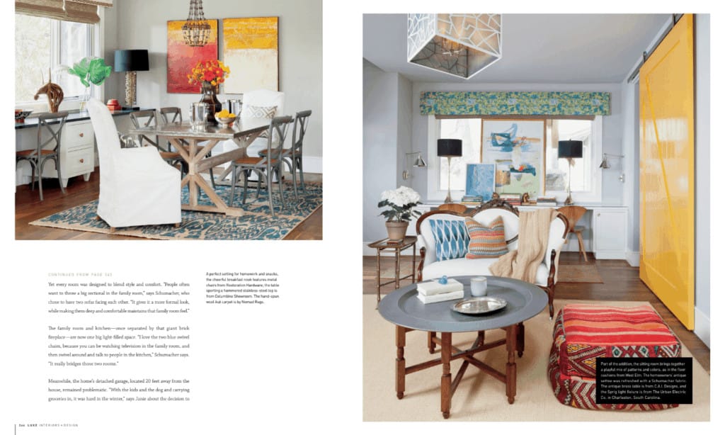 Luxe Bright cheery room design in CO magazine article