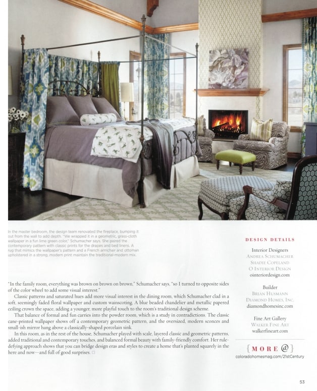 Colorado Homes & Gardens 2013 Updated Traditional Canopy Bed