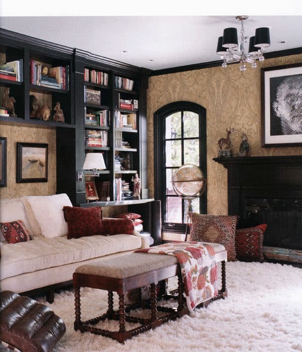 Colorado Homes & Lifestyles Upscale Library Office Design