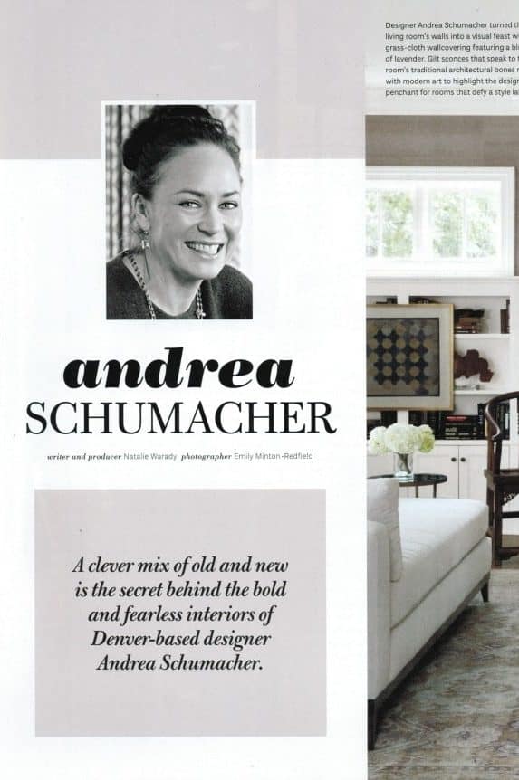 Decor Featuring Andrea Schumacher Interiors