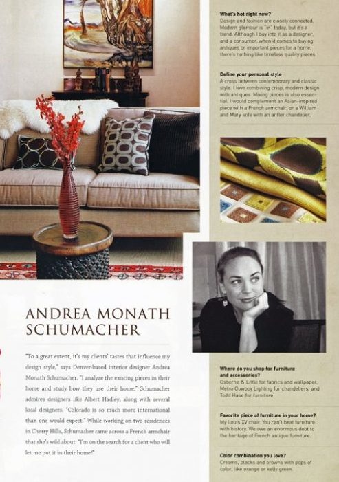 Luxe Andrea Monath Schumacher Client Tastes Define Design