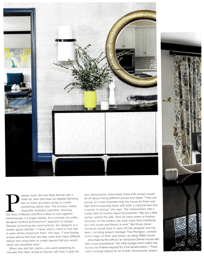 Luxe Magazine featuring top Denver interior designers