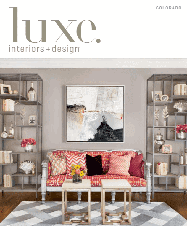 Luxe interior design Colorado magazine cover