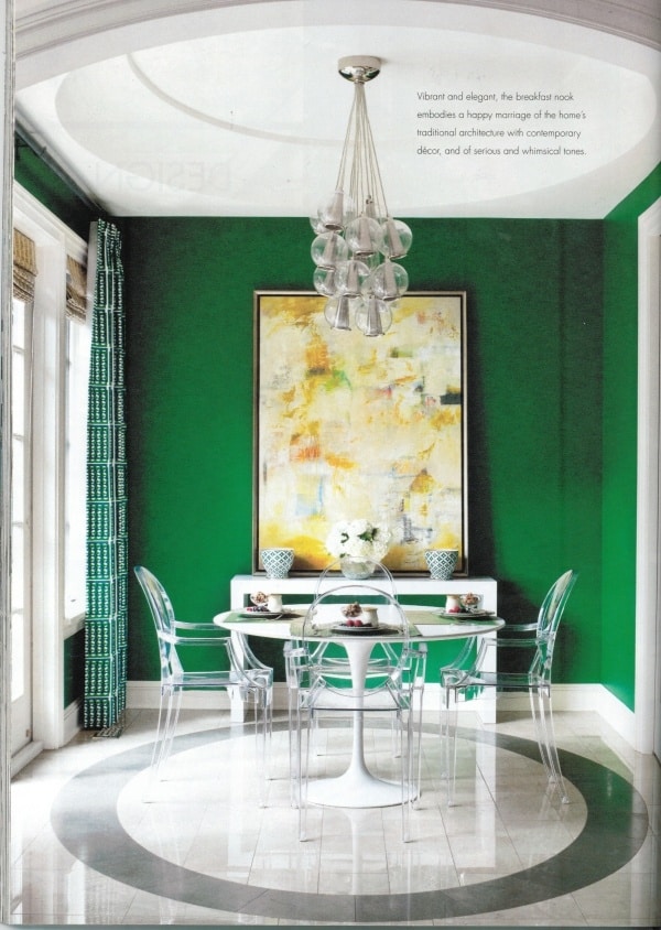 Refined Colorful Dining Rooms