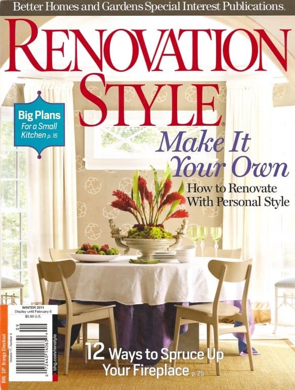 Renovation Style Winter 2011 Cover