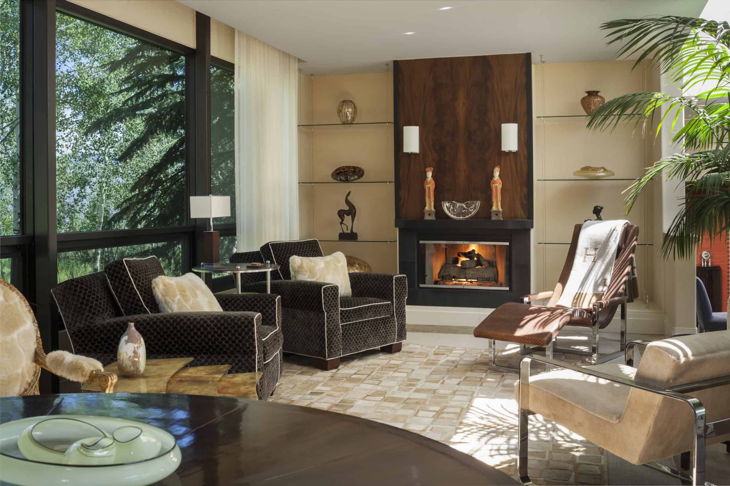 Neutral colors in opulent Colorado interior design