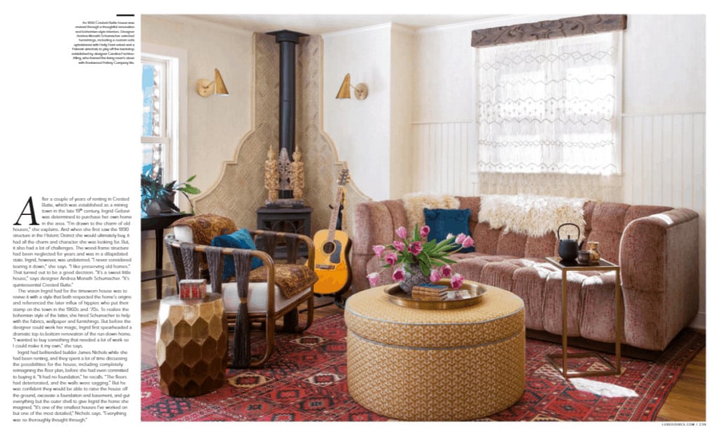 Upscale hippie style room decor