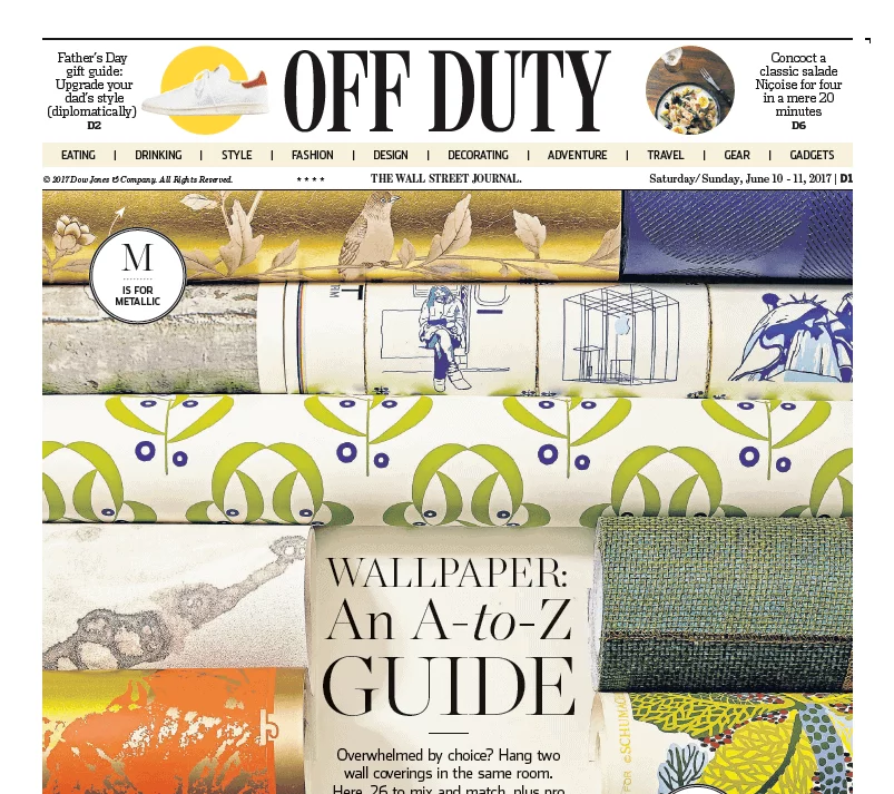 WSJ Off Duty Cover
