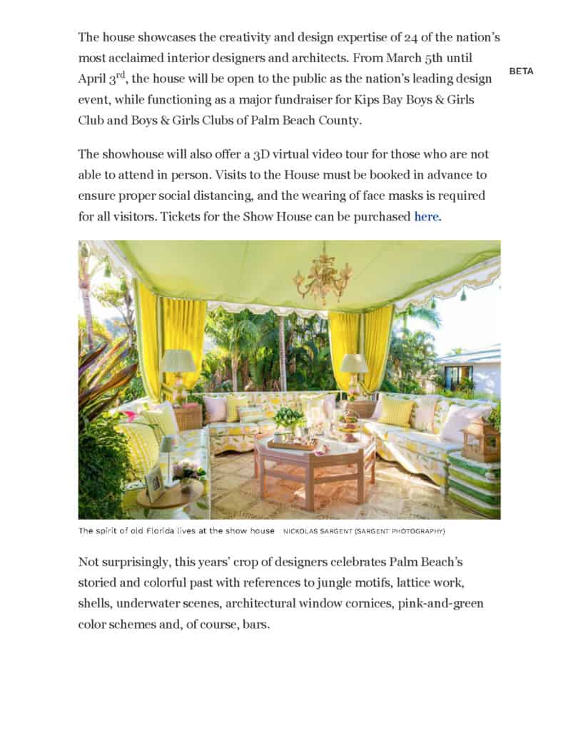 Forbes Online Kips Bay Decorator Show House Description