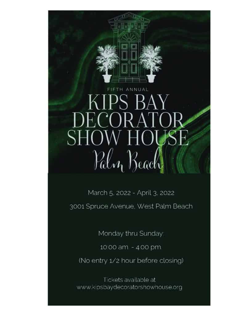 Kips Bay Decorator Show House Palm Beach formal invitation