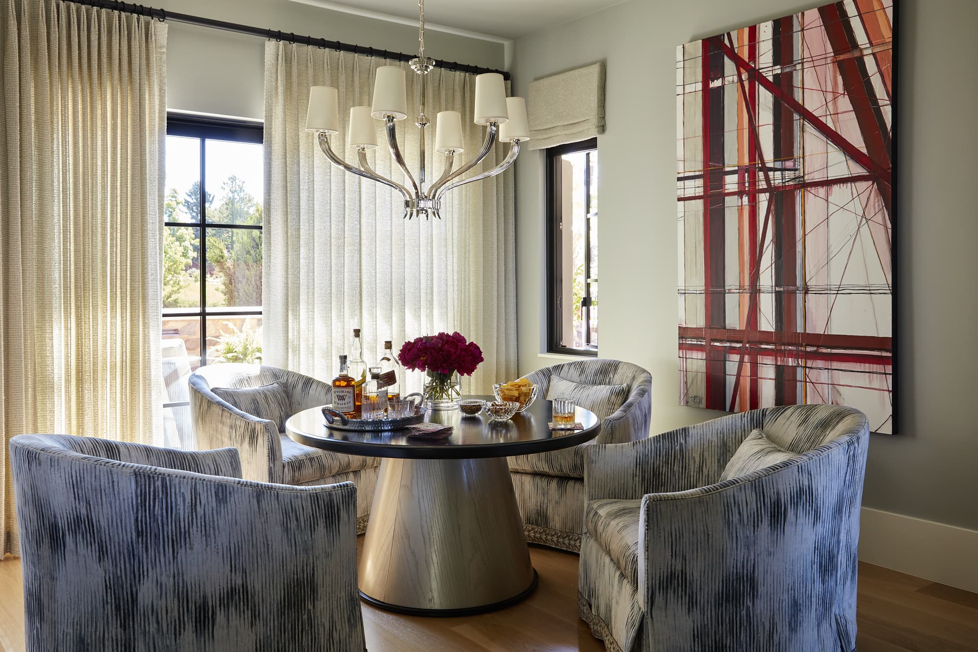 high end residential interior design firms tea table sitting area design
