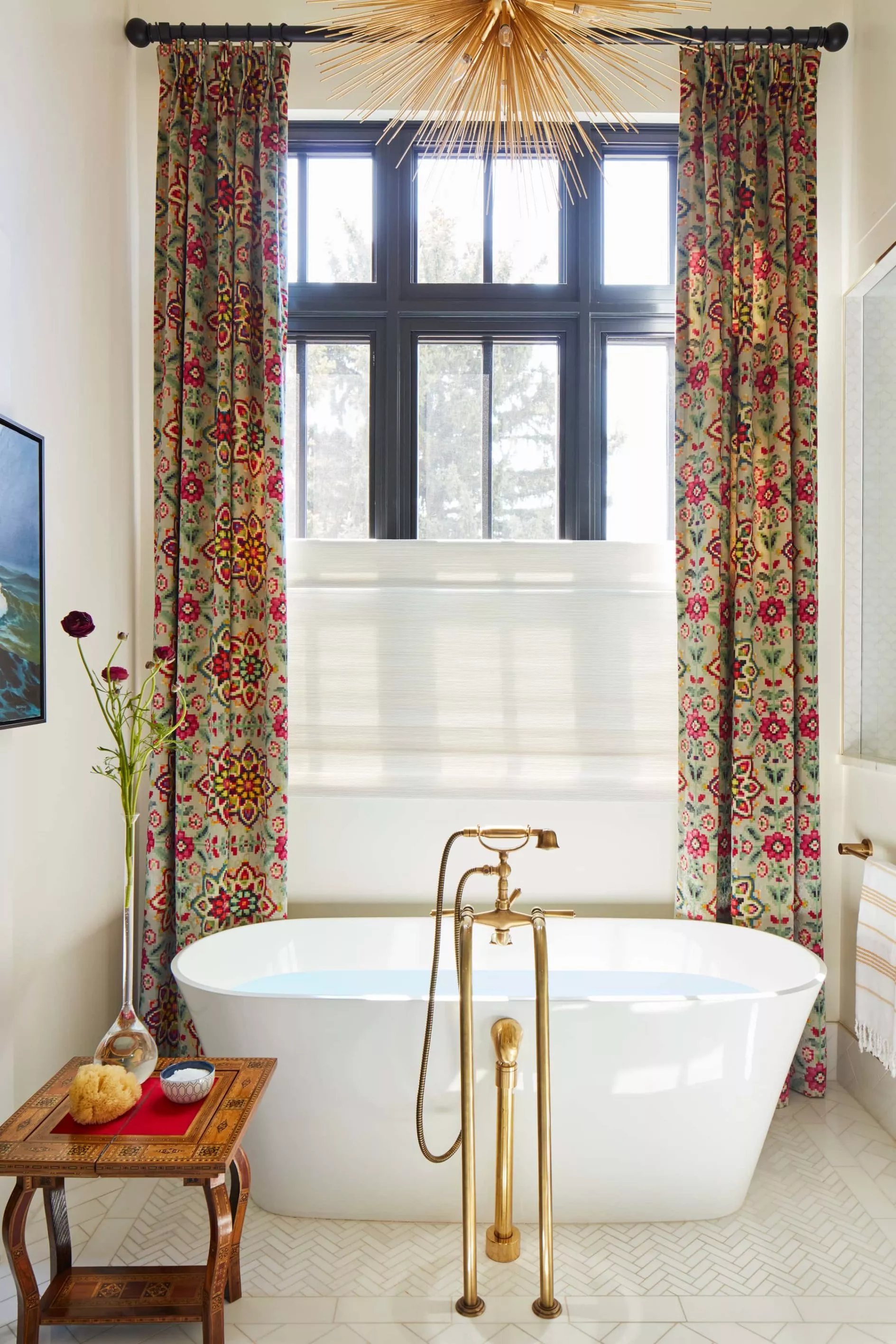 luxury modern bathroom and colorful shades