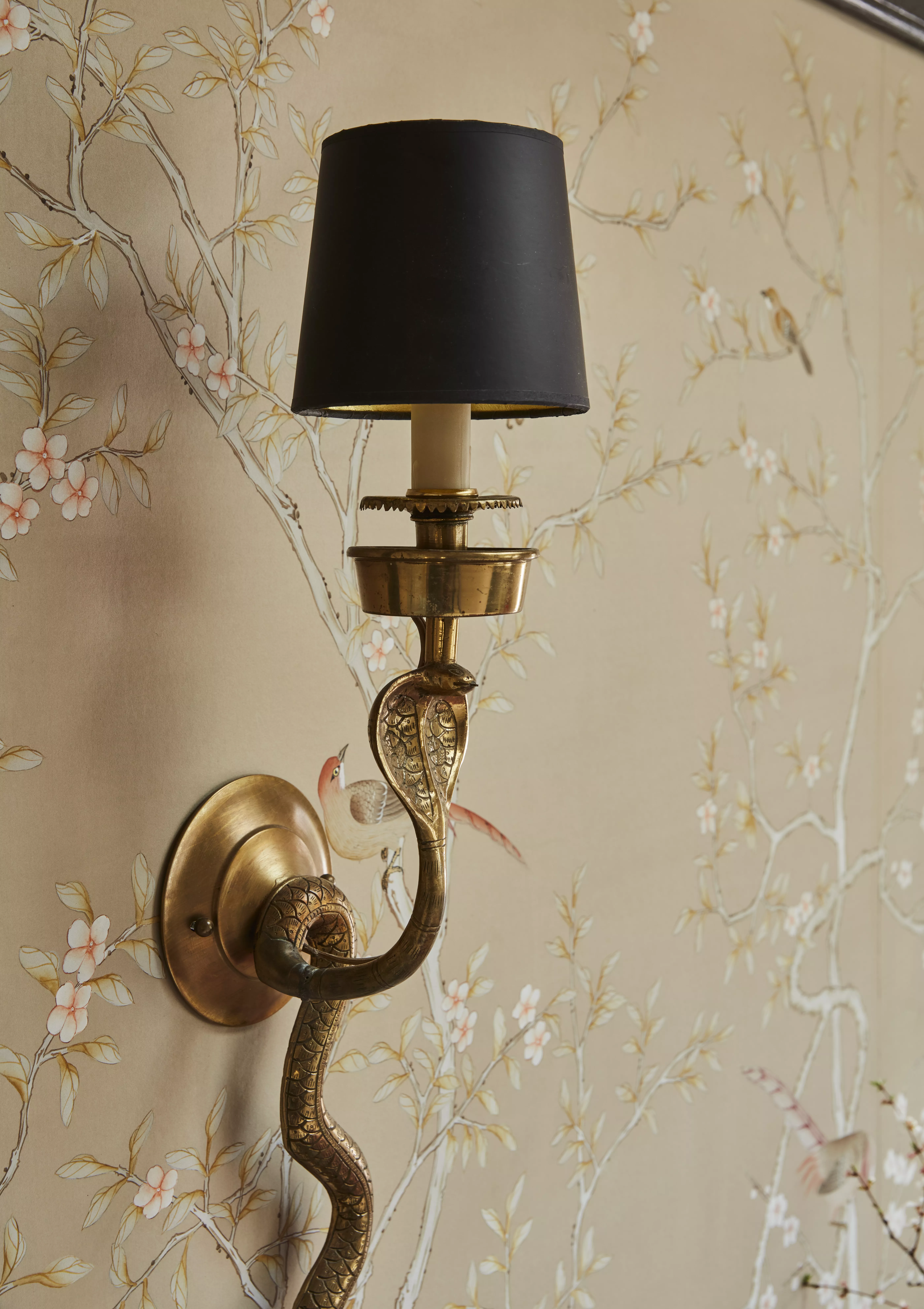 brass sconces