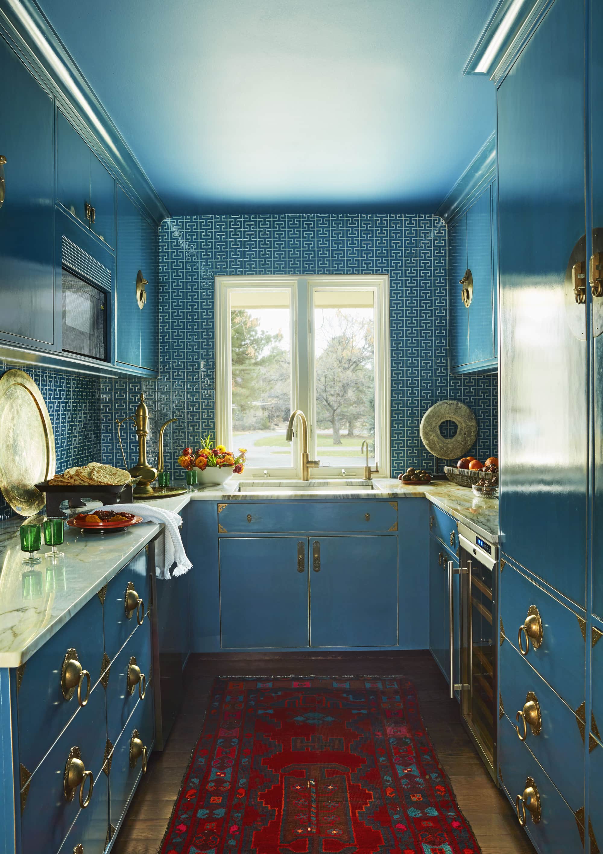 blue kitchen inspiration colorful interior design