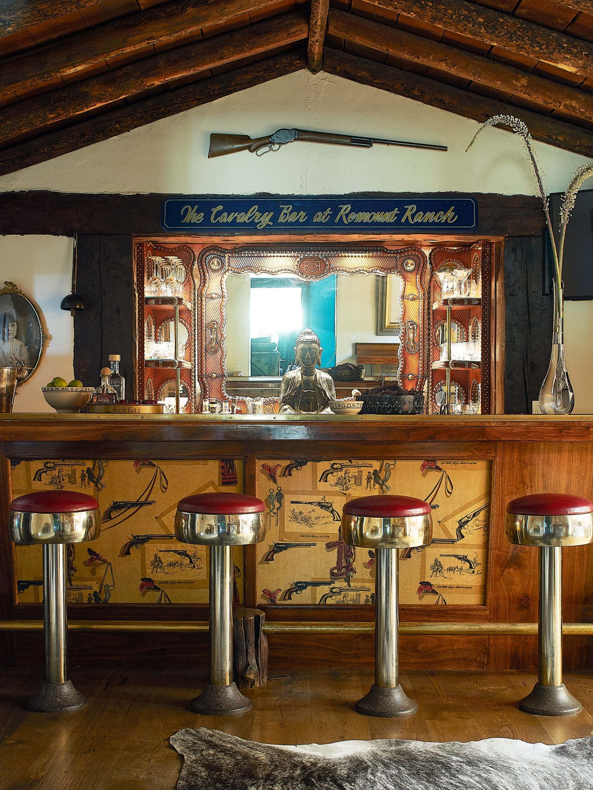 Original bar at Remount Ranch from when it was originally a dude ranch.