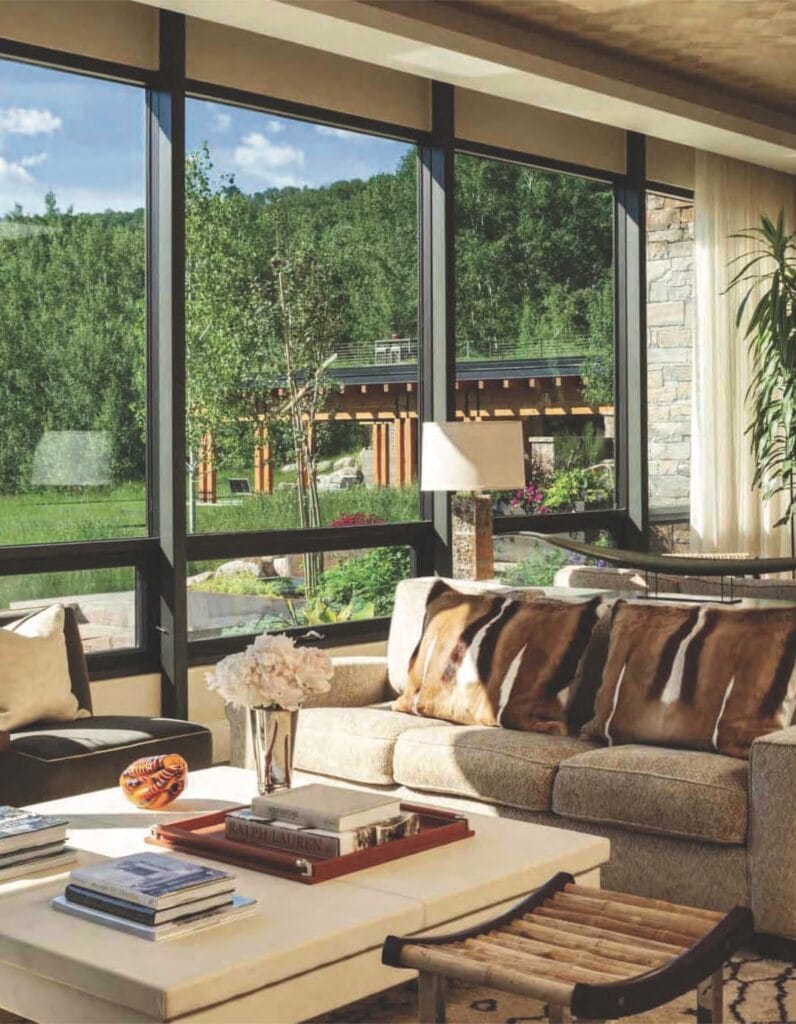 Colorado interior designers living room remodel.