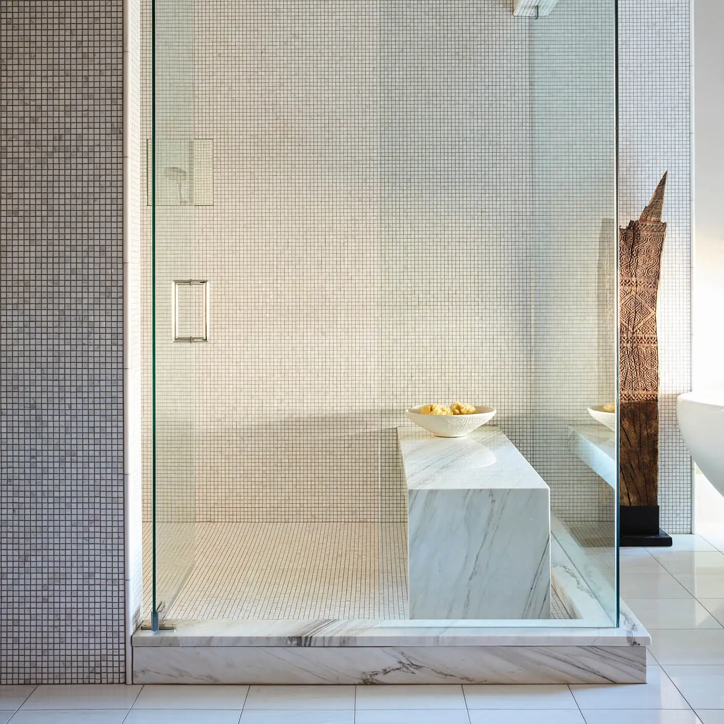 Denver interior designers primary suite shower