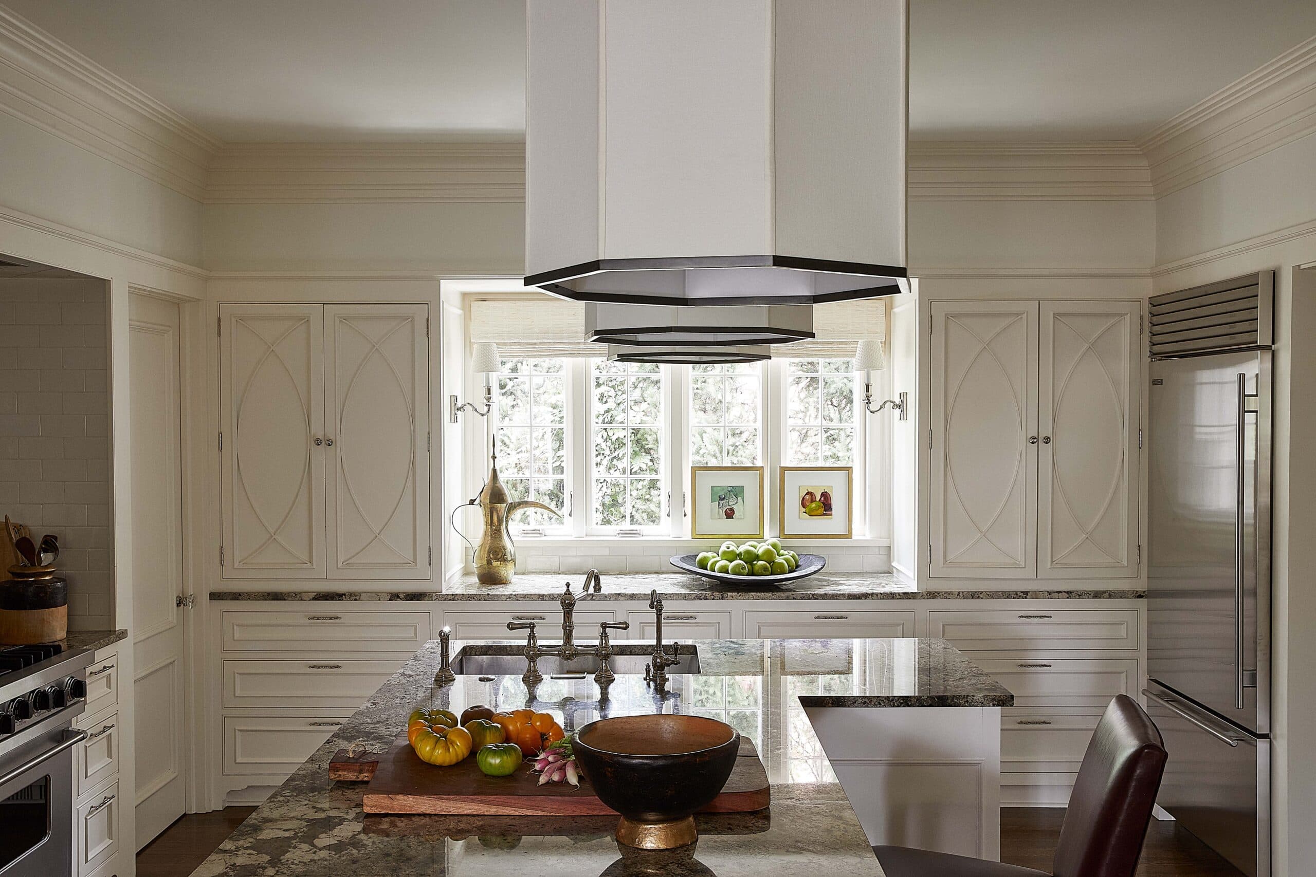 Luxury white kitchen modern interior design, kitchen remodelers denver