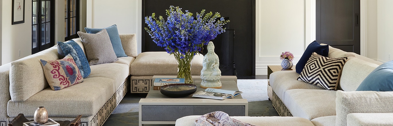 Custom furnishings by Denver interior decorator