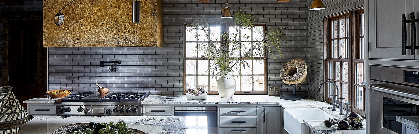 Lavish kitchen renovation by interior designer in Denver