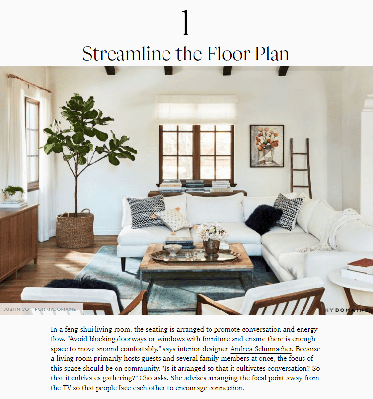 HB online article Feng Shui Living Room Ideas page 2