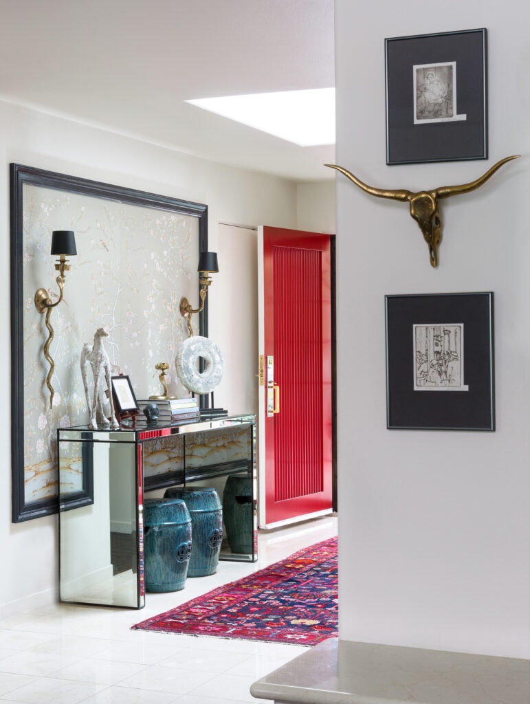 interior design red door Feng shui