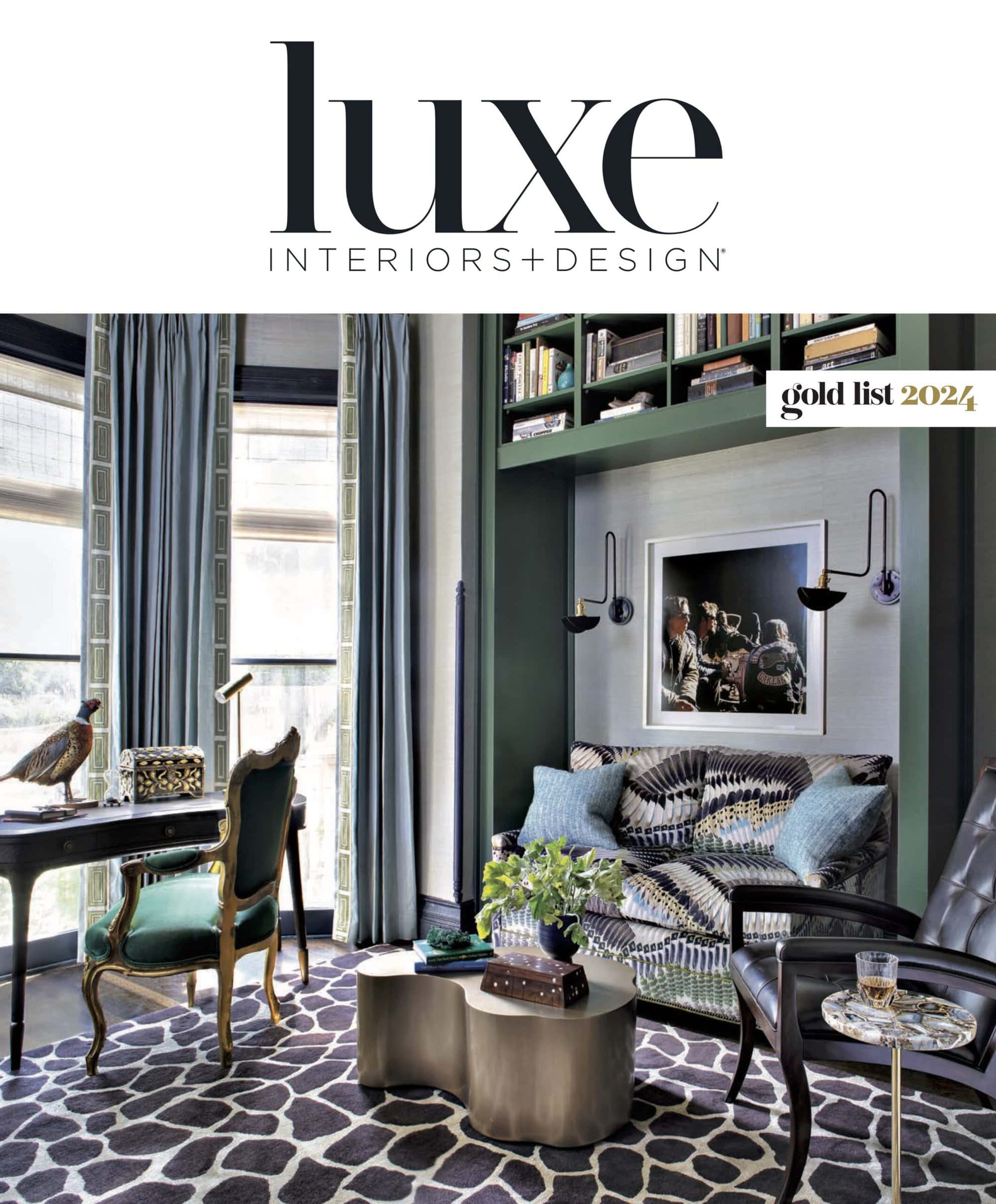 Andrea Schumacher on Luxe Interiors Gold List 2024 cover