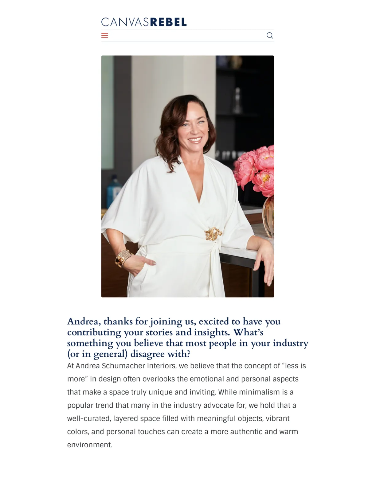 interior designer Denver co local Andrea Schumacher Interiors