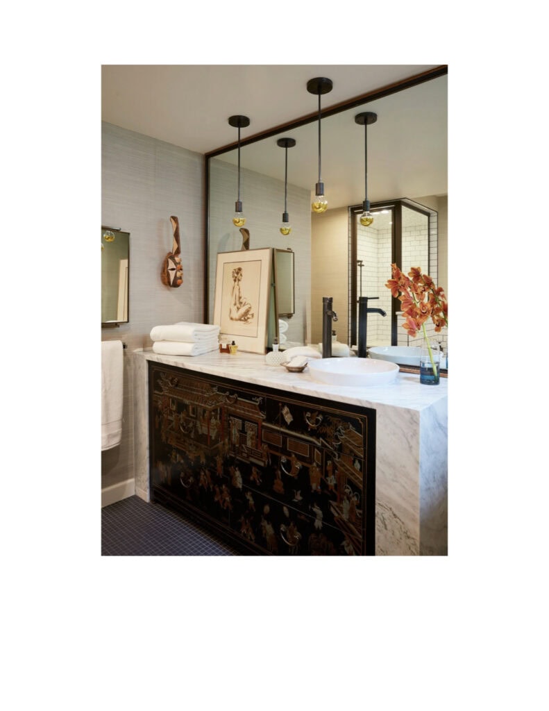 Andrea Schumacher Interiors luxury interior designer design Denver colorado powder room bathroom