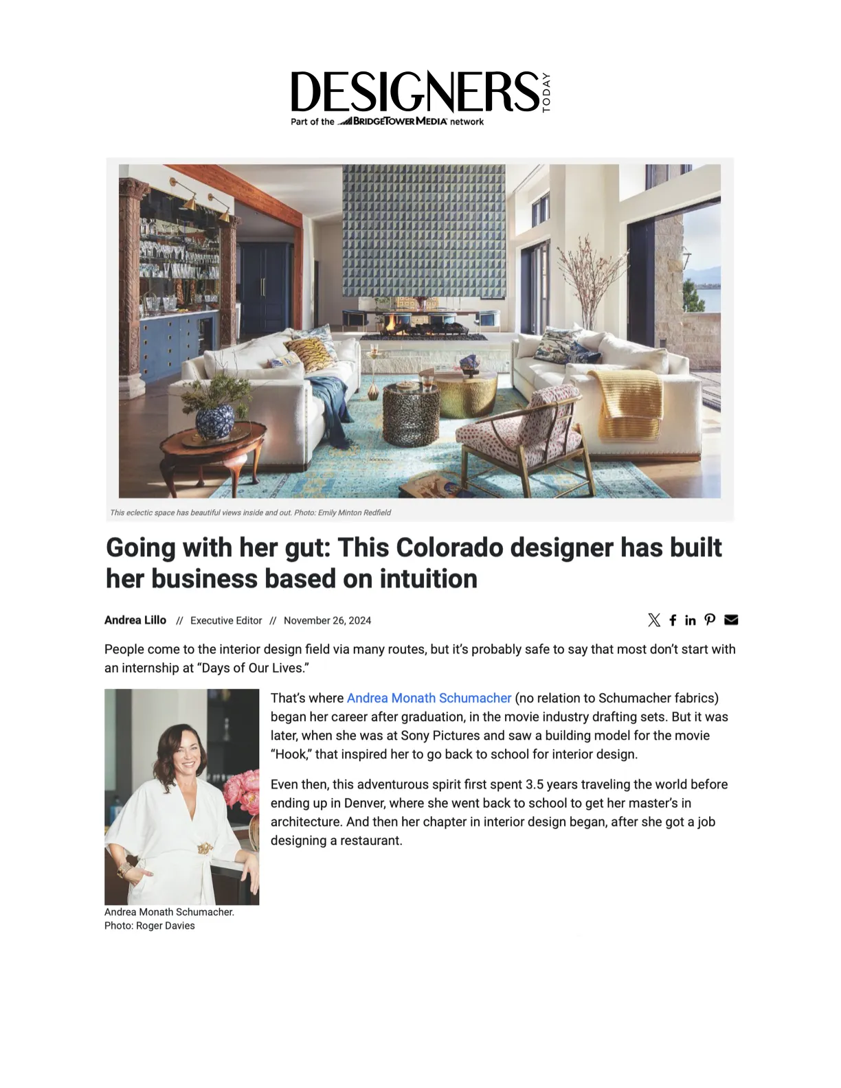Top Designer Andrea Schumacher Interiors Interior Designer Near Me Denver Colorado