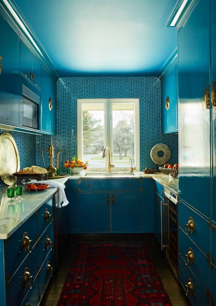 working kitchen vibrant Andrea Schumacher Interiors